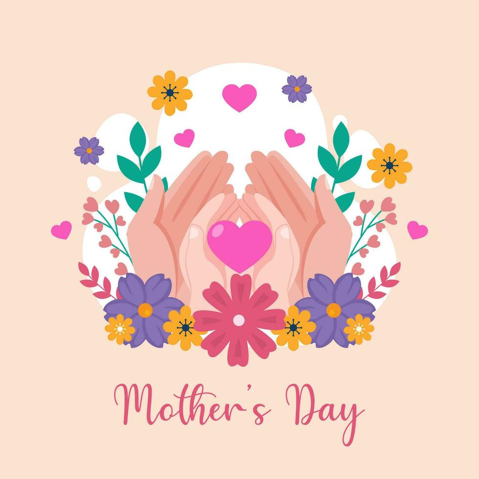 Mother's Day illustration vector background. Vector eps 10