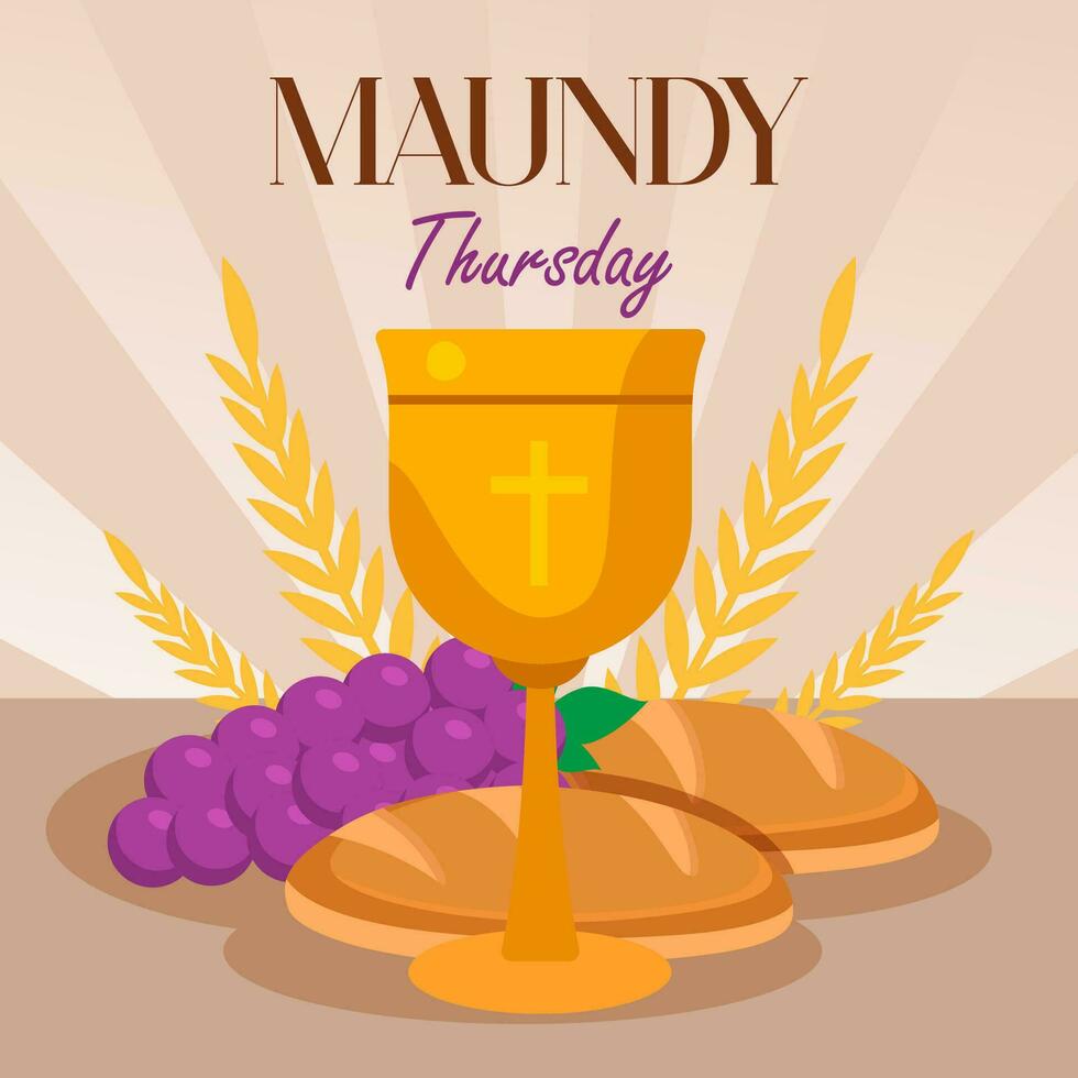 Maundy thursday ceremony vector art icons and graphics for free download