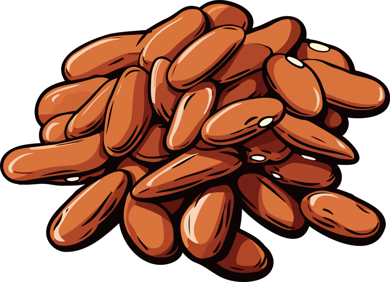 AI generated Beans clipart design illustration png