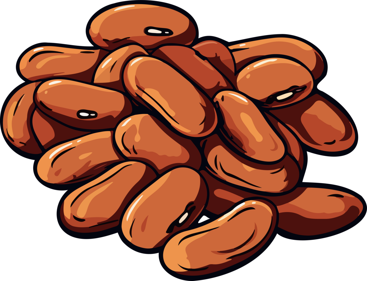 AI generated Beans clipart design illustration png