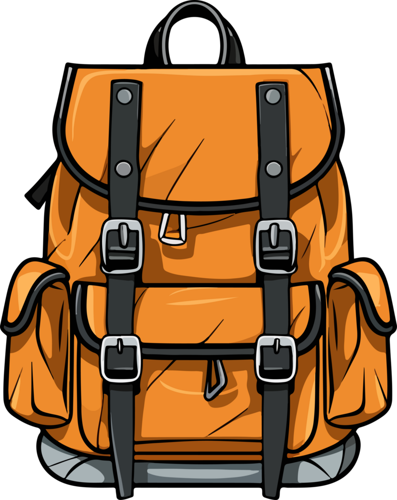 ai generiert Rucksack Clip Art Design Illustration png