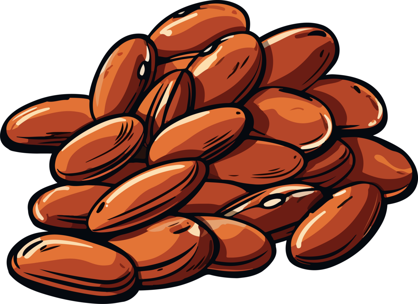 AI generated Beans clipart design illustration png