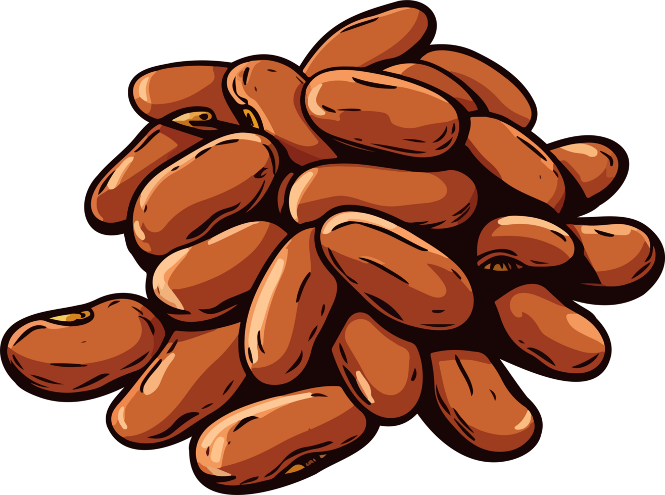 AI generated Beans clipart design illustration png
