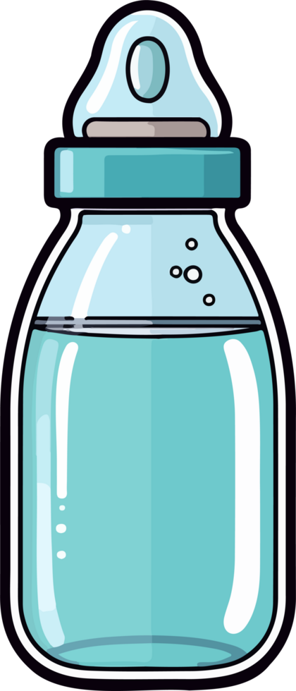 AI generated Baby bottle clipart design illustration png