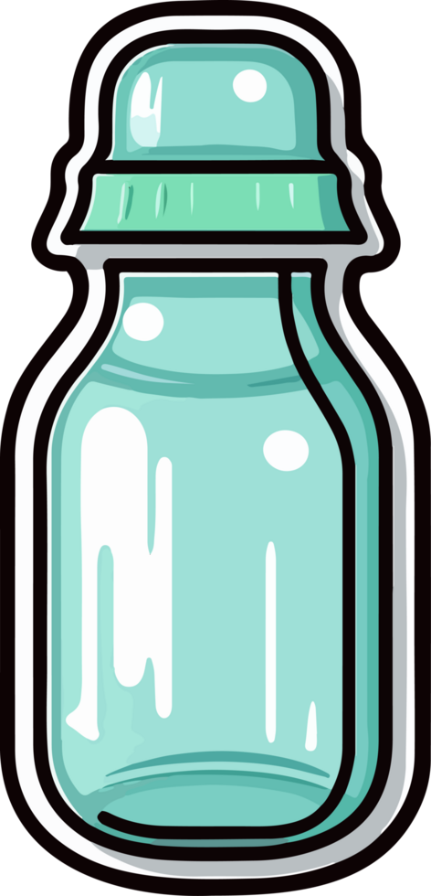 AI generated Baby bottle clipart design illustration png