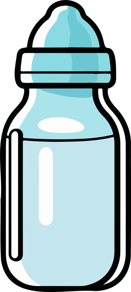 AI generated Baby bottle clipart design illustration png