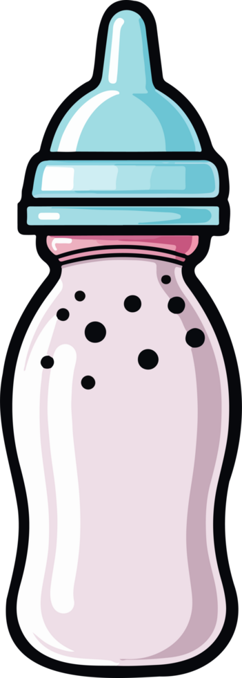 AI generated Baby bottle clipart design illustration png