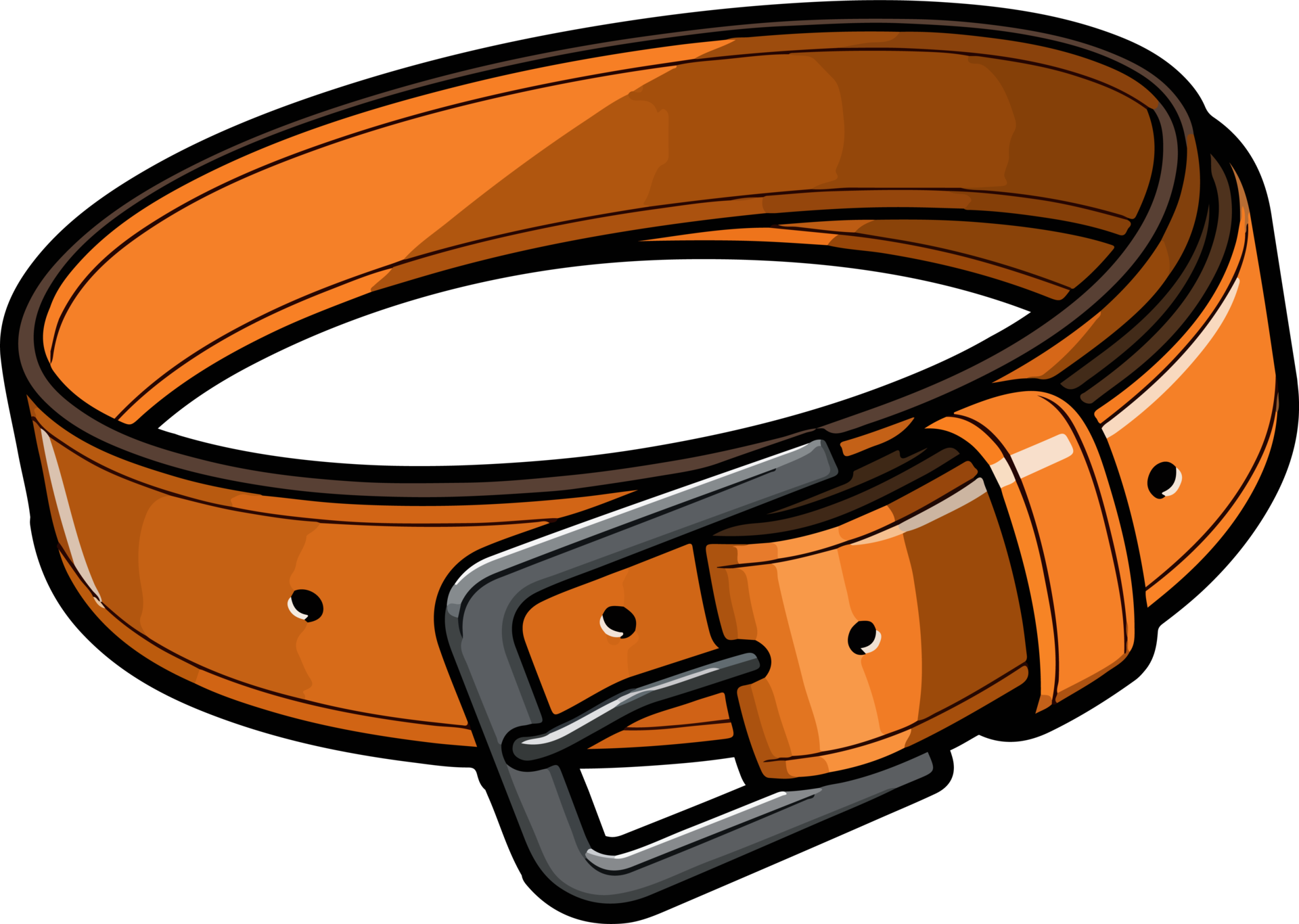 AI generated Leather belt clipart design illustration 36519063 PNG