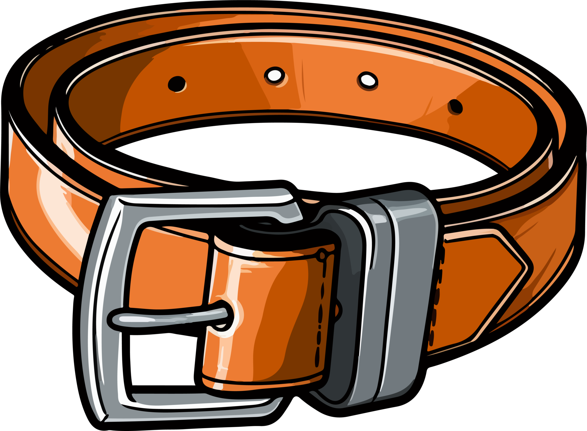 AI generated Leather belt clipart design illustration 36519065 PNG
