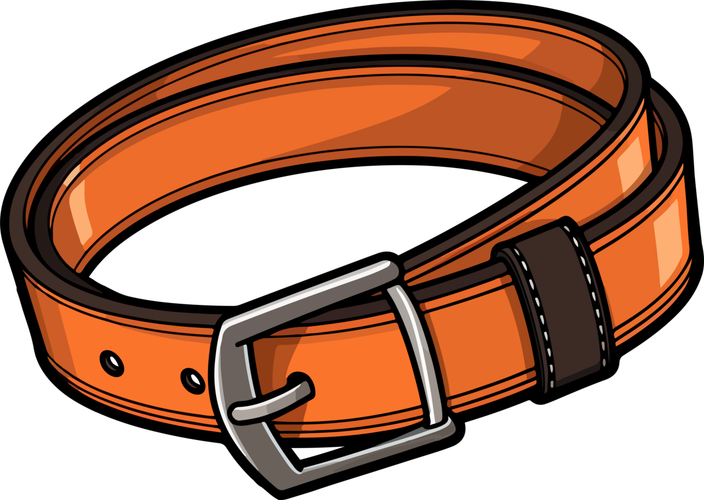 AI generated Leather belt clipart design illustration 36519069 PNG