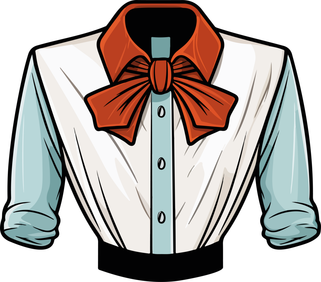 AI generated Blouse clipart design illustration png