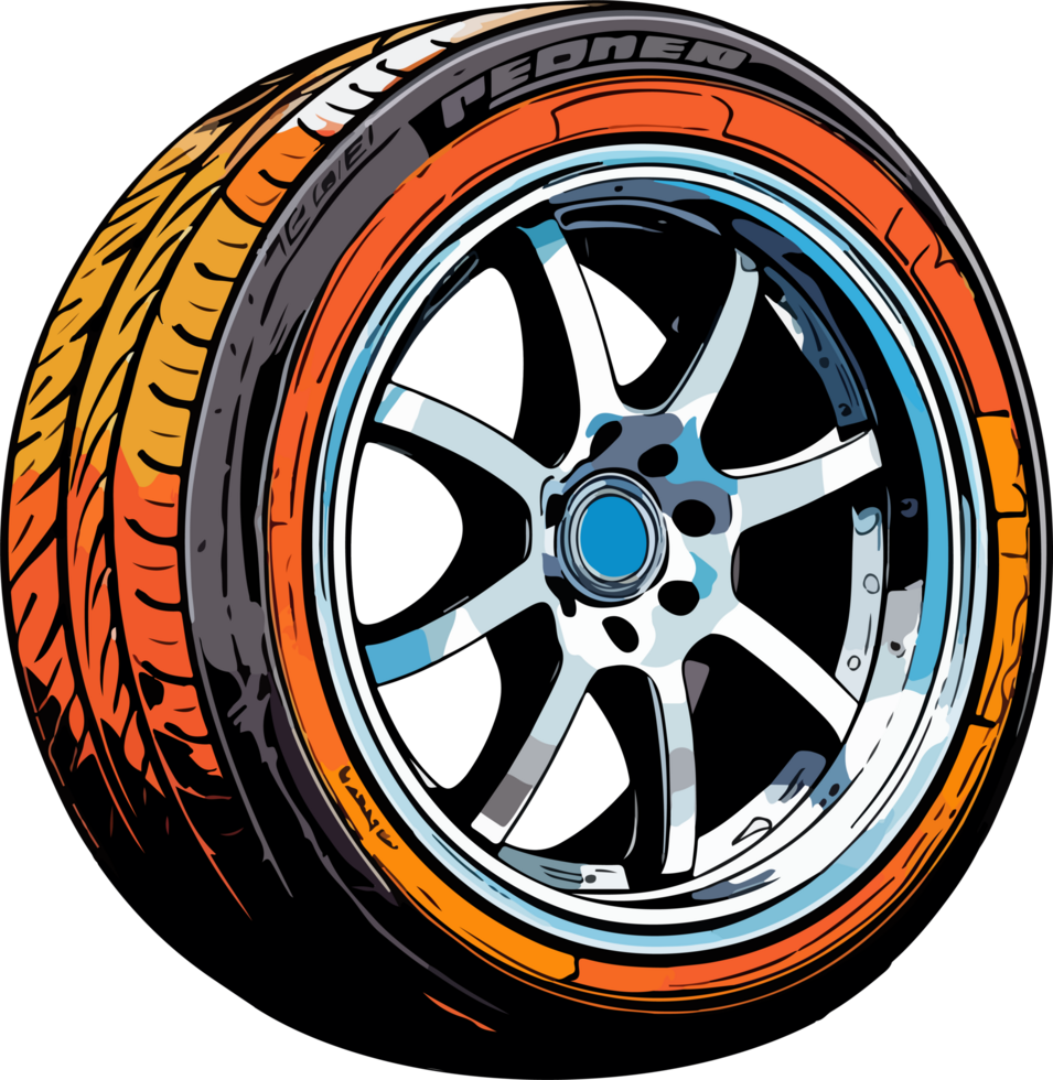 AI generated Car tyre clipart design illustration 36519410 PNG