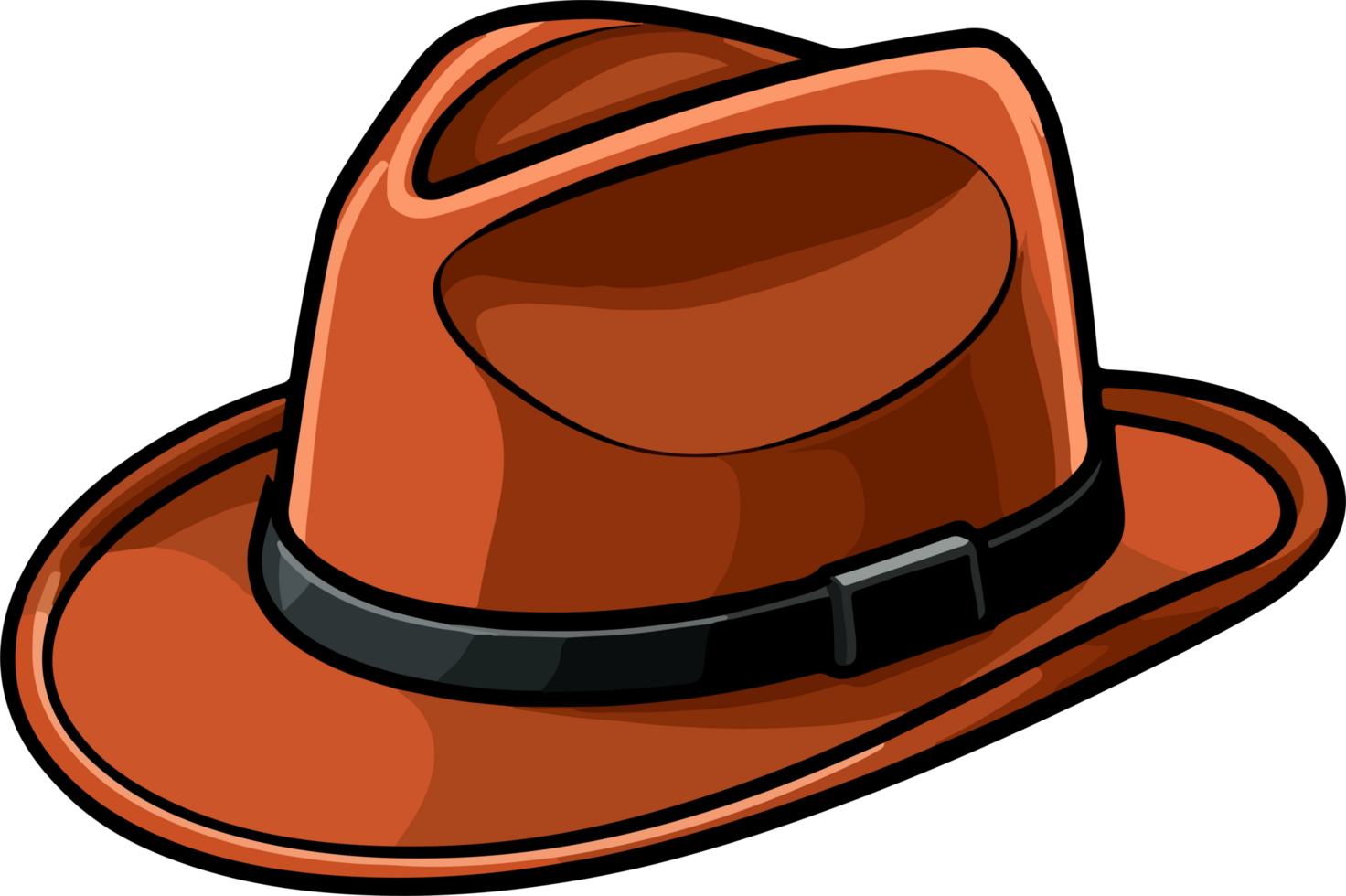 AI generated Cowboy hat clipart design illustration png