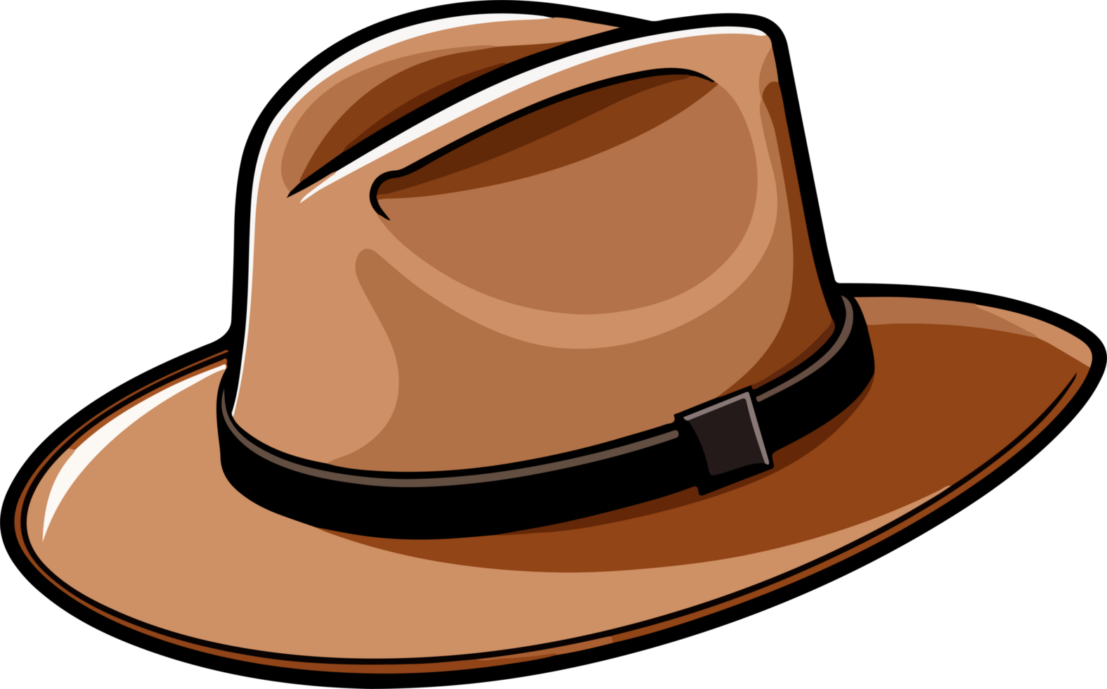 ai genererad cowboy hatt ClipArt design illustration png