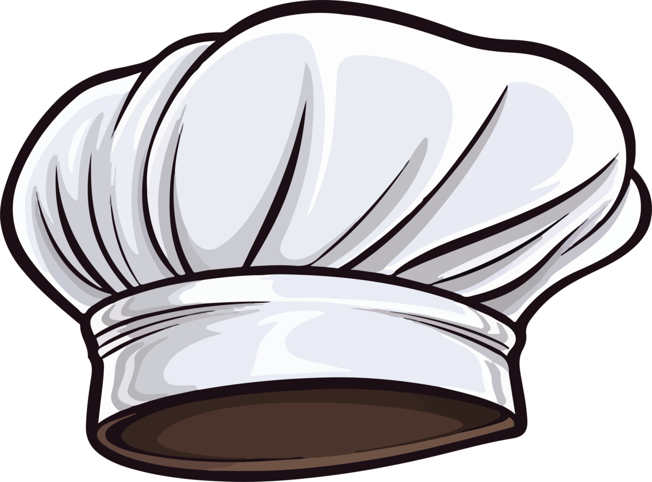 AI generated Chef hat clipart design illustration png