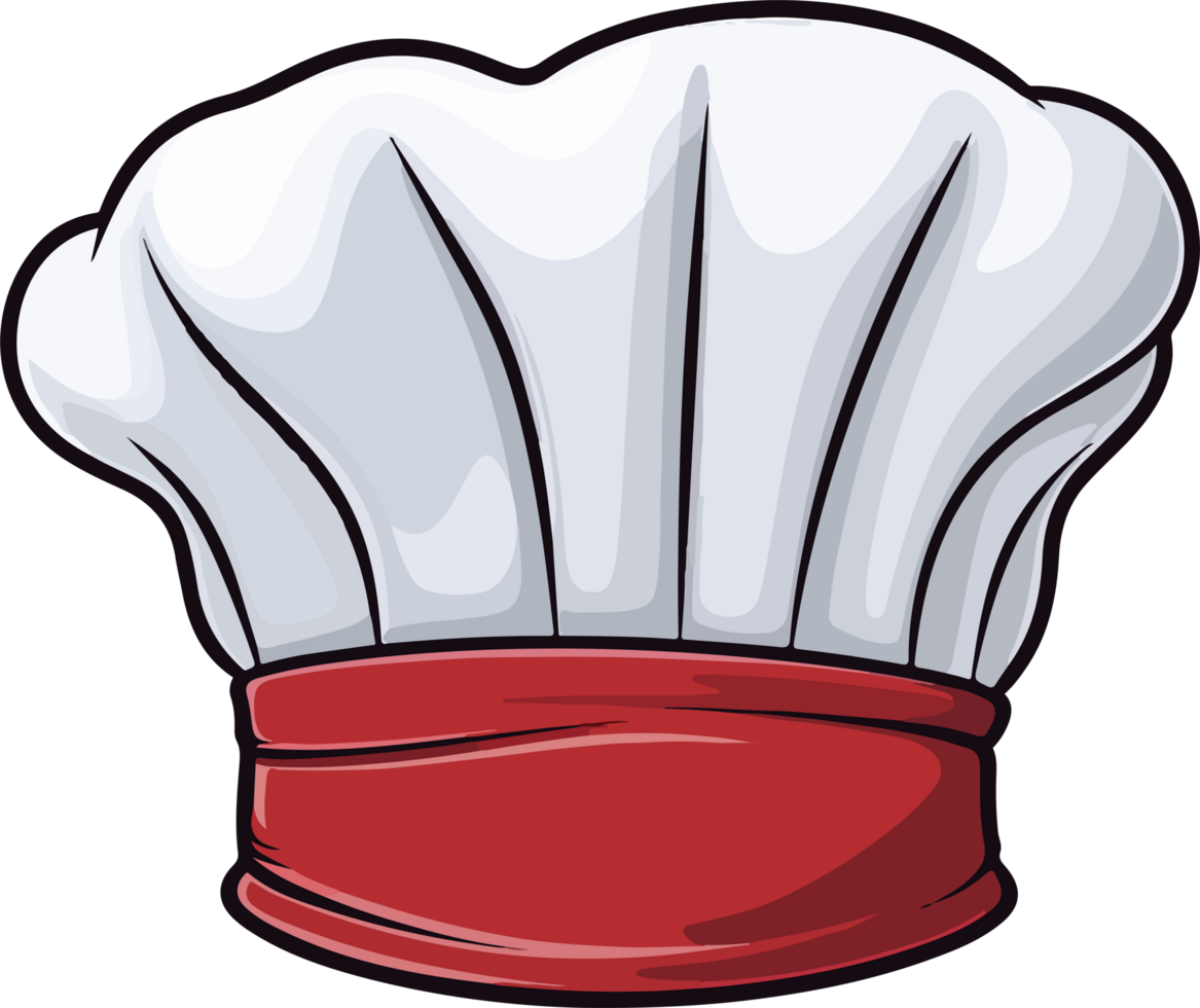 AI generated Chef hat clipart design illustration png