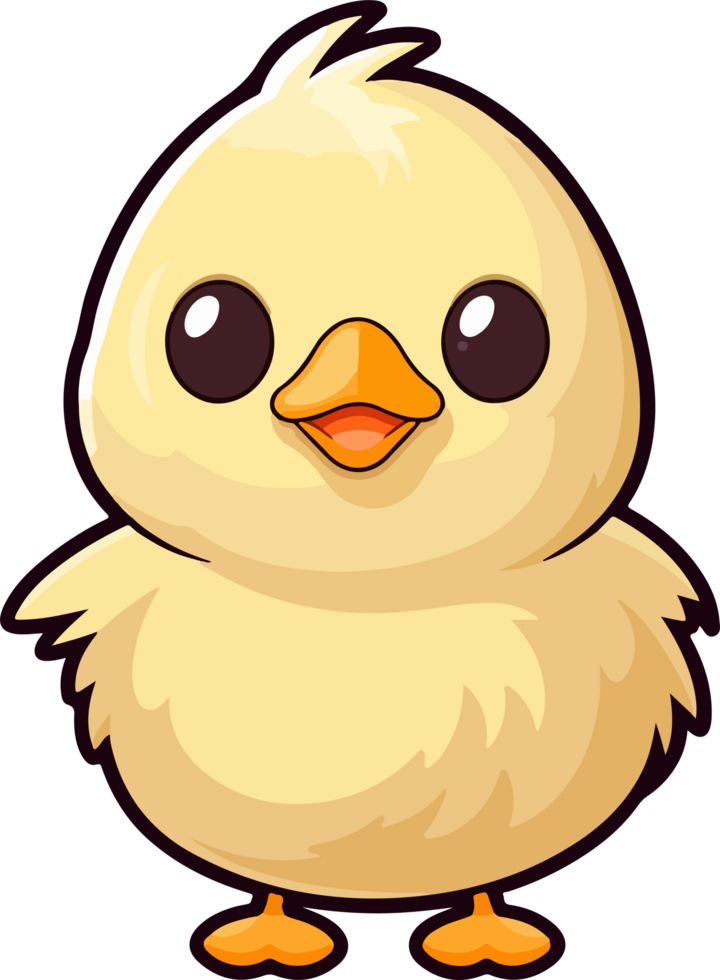 AI generated Baby chicken clipart design illustration png