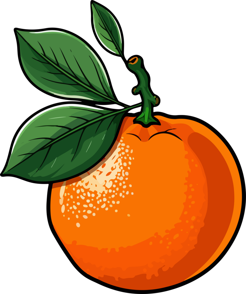 ai genererad clementine ClipArt design illustration png