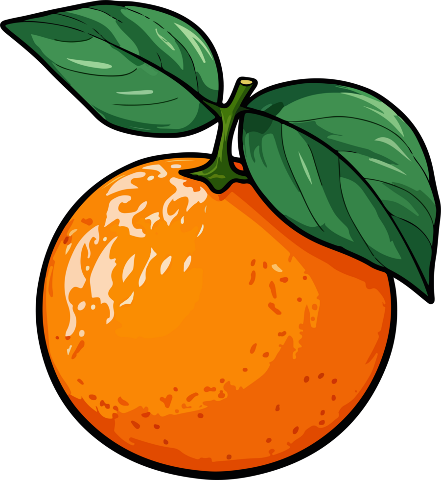 ai genererad clementine ClipArt design illustration png