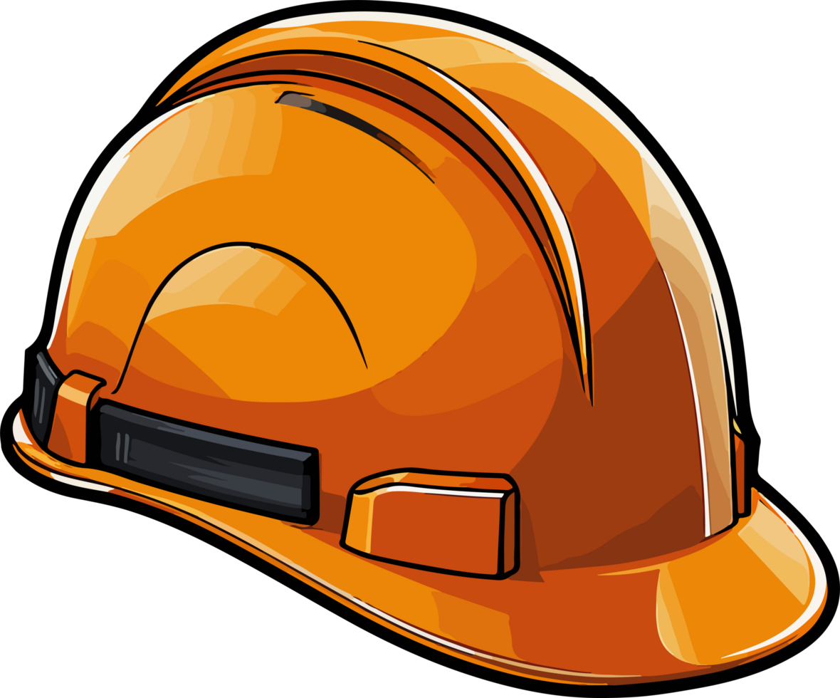 AI generated Construction helmet clipart design illustration png