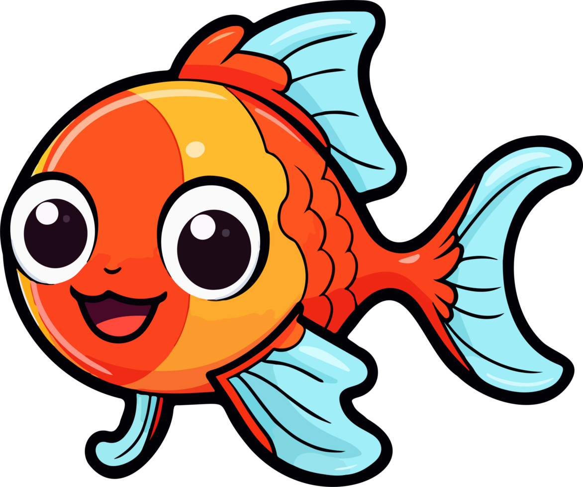 AI generated Cute fish clipart design illustration 36520328 PNG