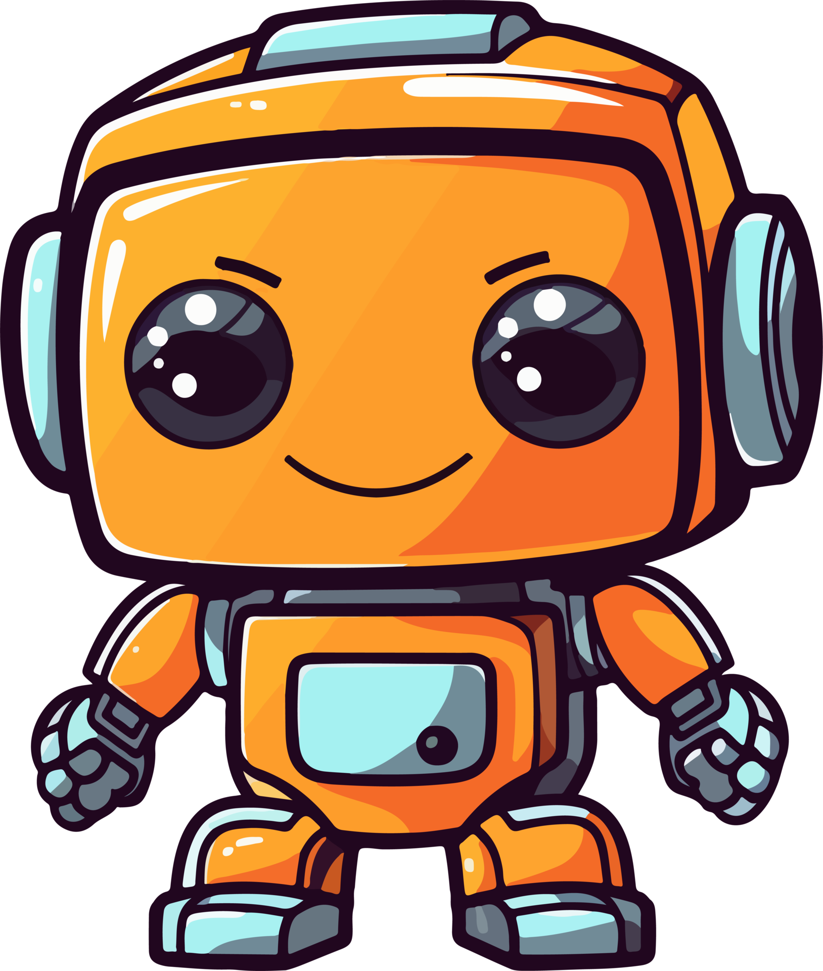 AI generated Cute robot clipart design illustration 36520378 PNG