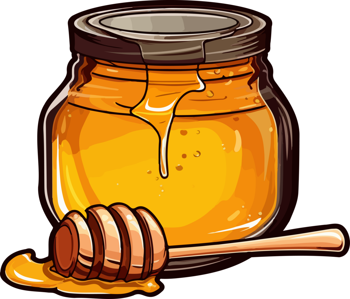 AI generated Honey jar clipart design illustration 36520700 PNG
