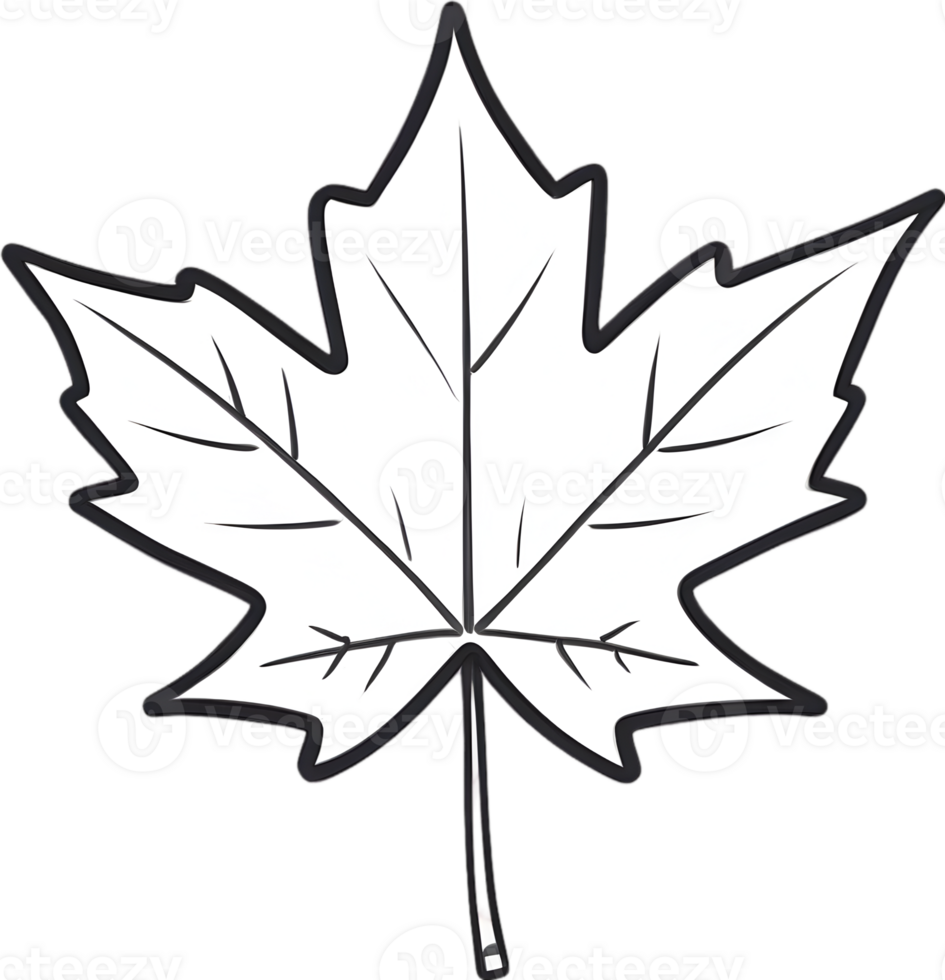 AI generated maple leaf clipart - clipart png