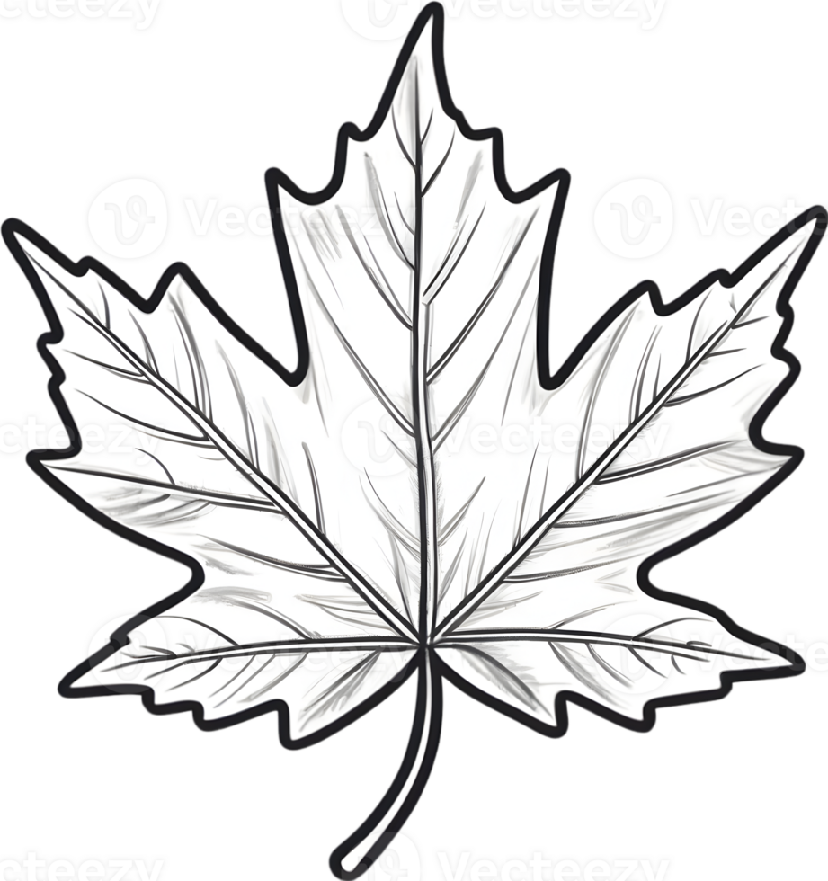 AI generated maple leaf clipart - clipart png