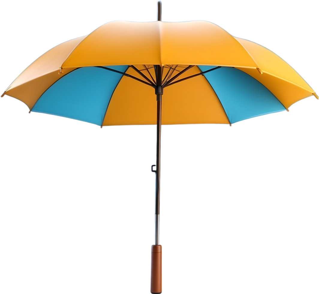 AI generated an open umbrella on a transparent background png