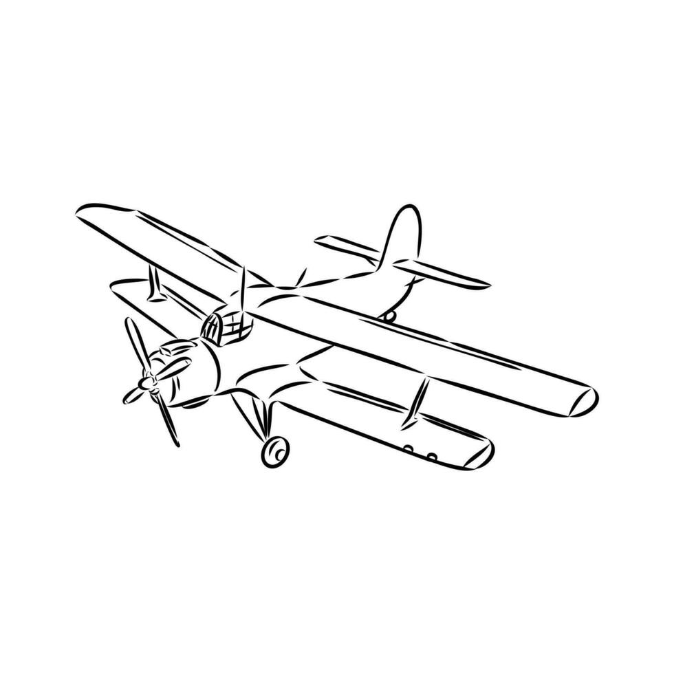 aircraft modeling vector sketch