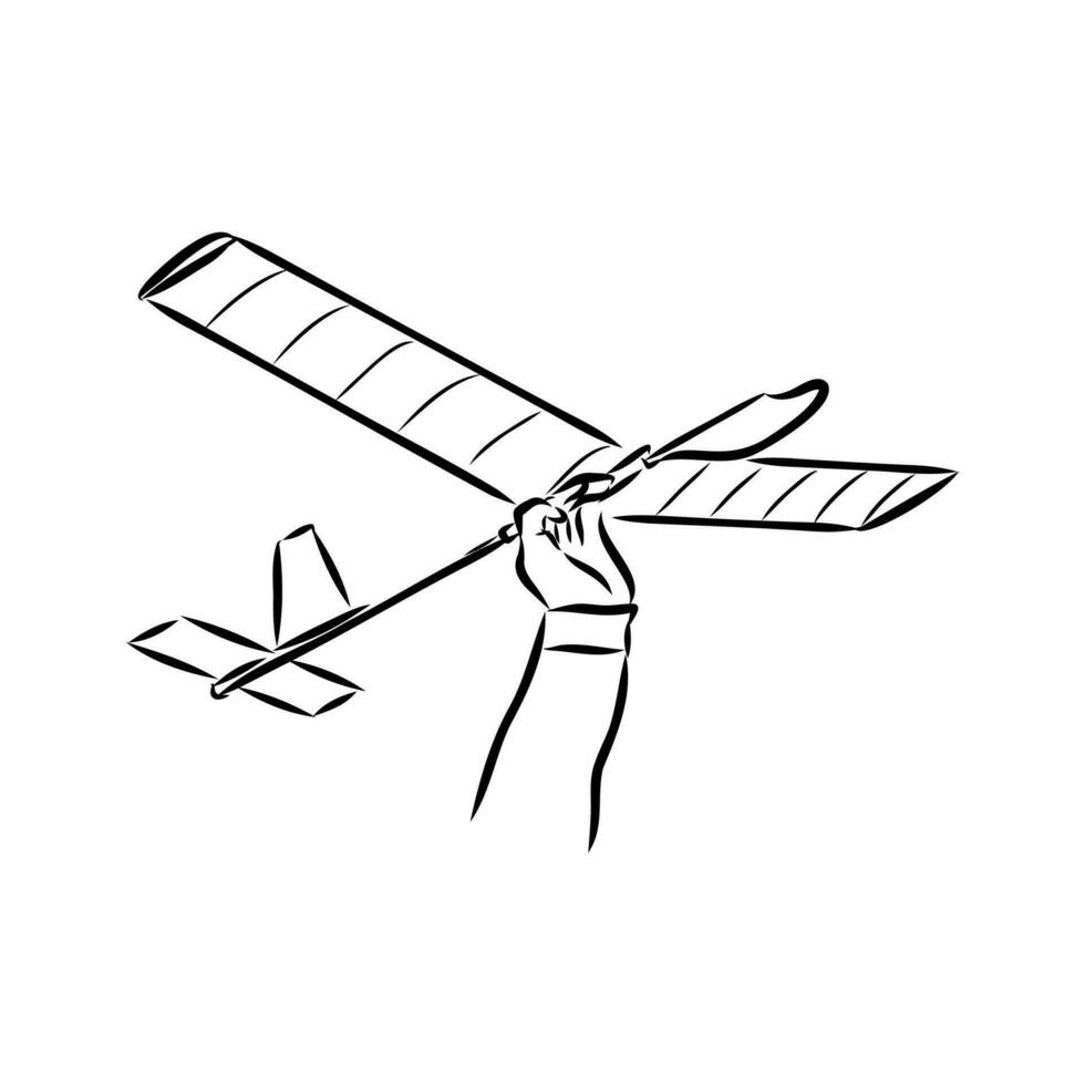 aircraft modeling vector sketch