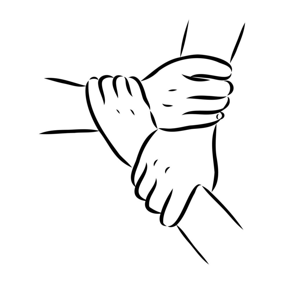 handshake vector sketch