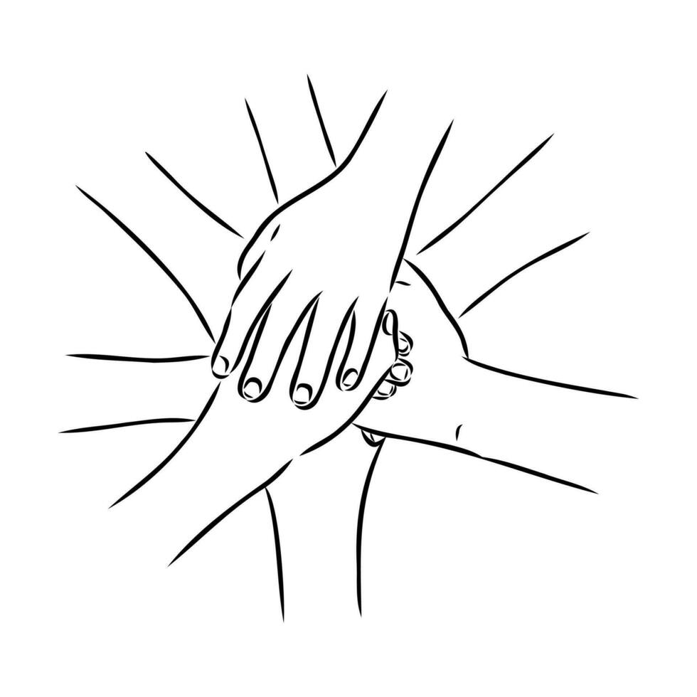 handshake vector sketch