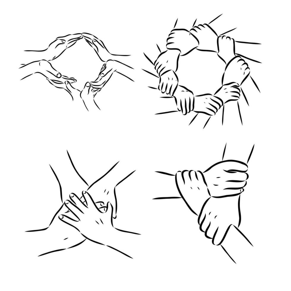 handshake vector sketch