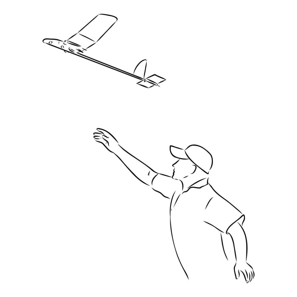 aircraft modeling vector sketch