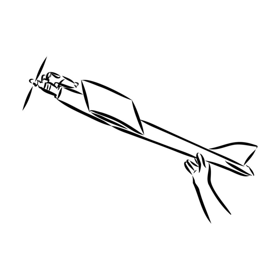 aircraft modeling vector sketch