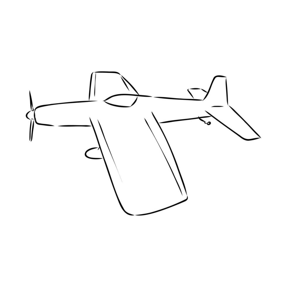 aircraft modeling vector sketch