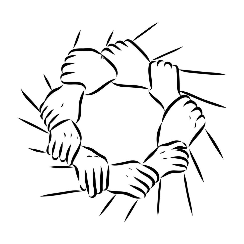 handshake vector sketch