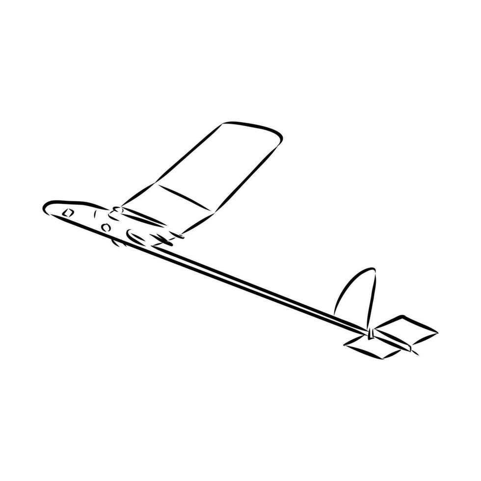 aircraft modeling vector sketch