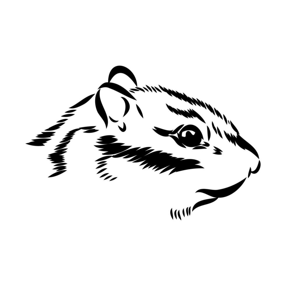 chipmunk vector sketch