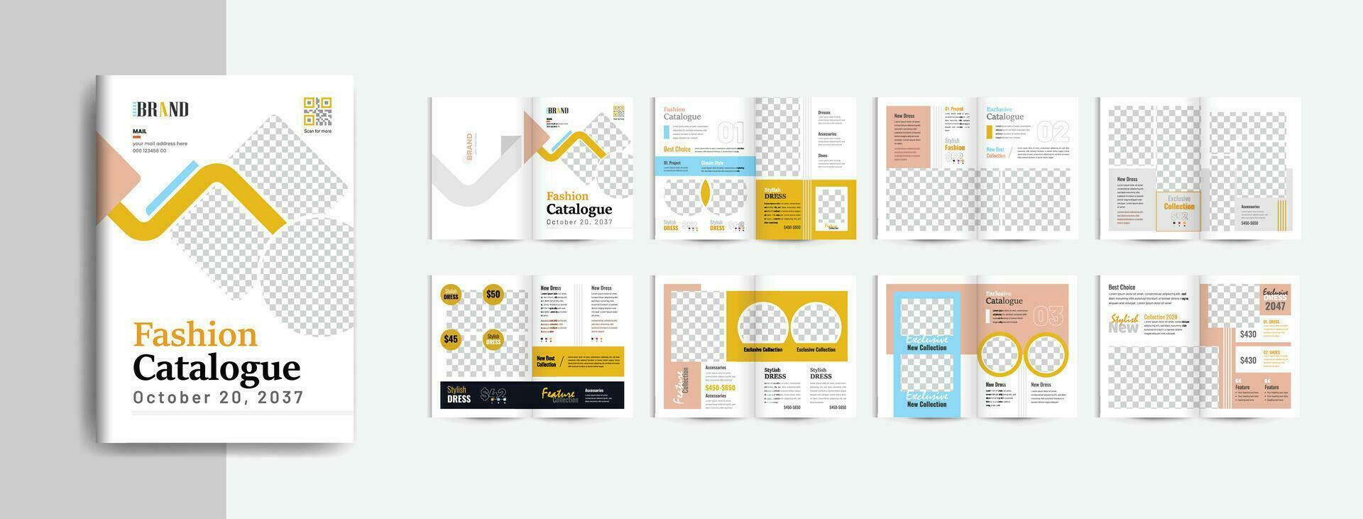 Multipurpose Product catalog design or product catalogue template design or company furniture product catalog vector