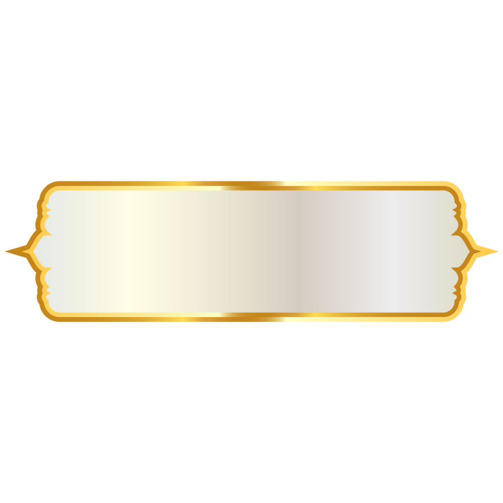 Luxury golden arabic islamic text box title frame border banner set multiple colors for ramadan and milad un nabi png