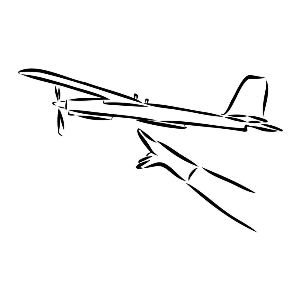 aircraft modeling vector sketch