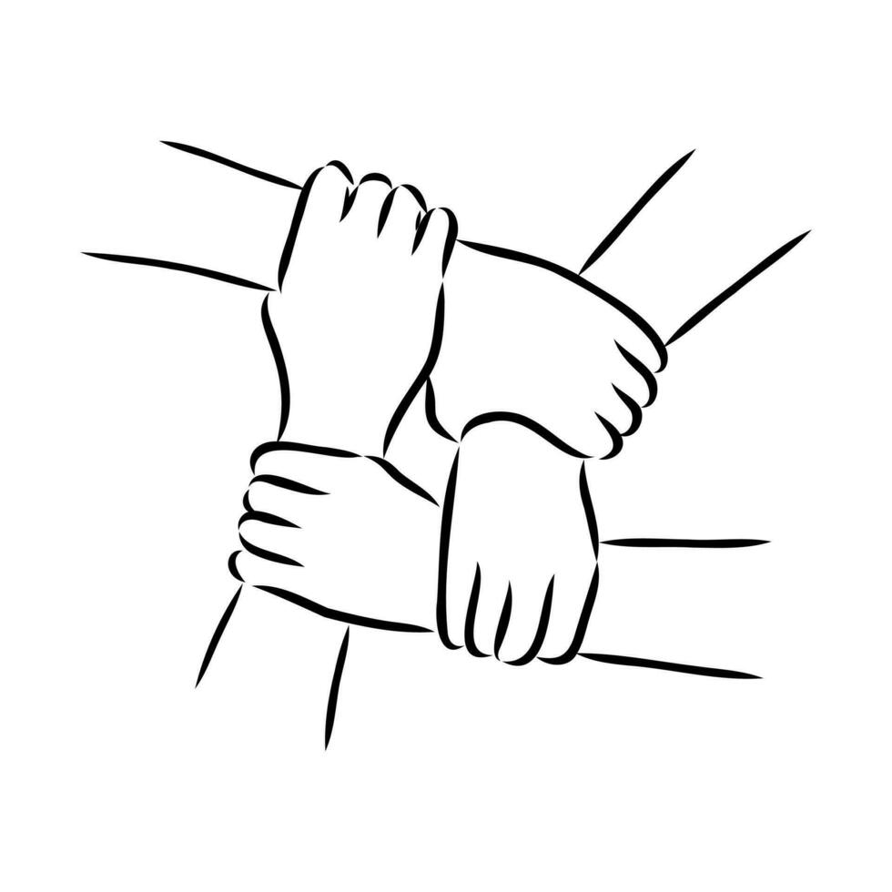 handshake vector sketch