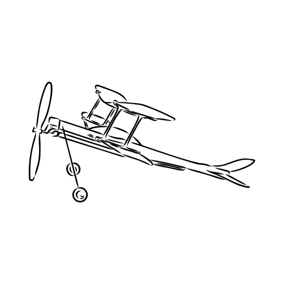 aircraft modeling vector sketch