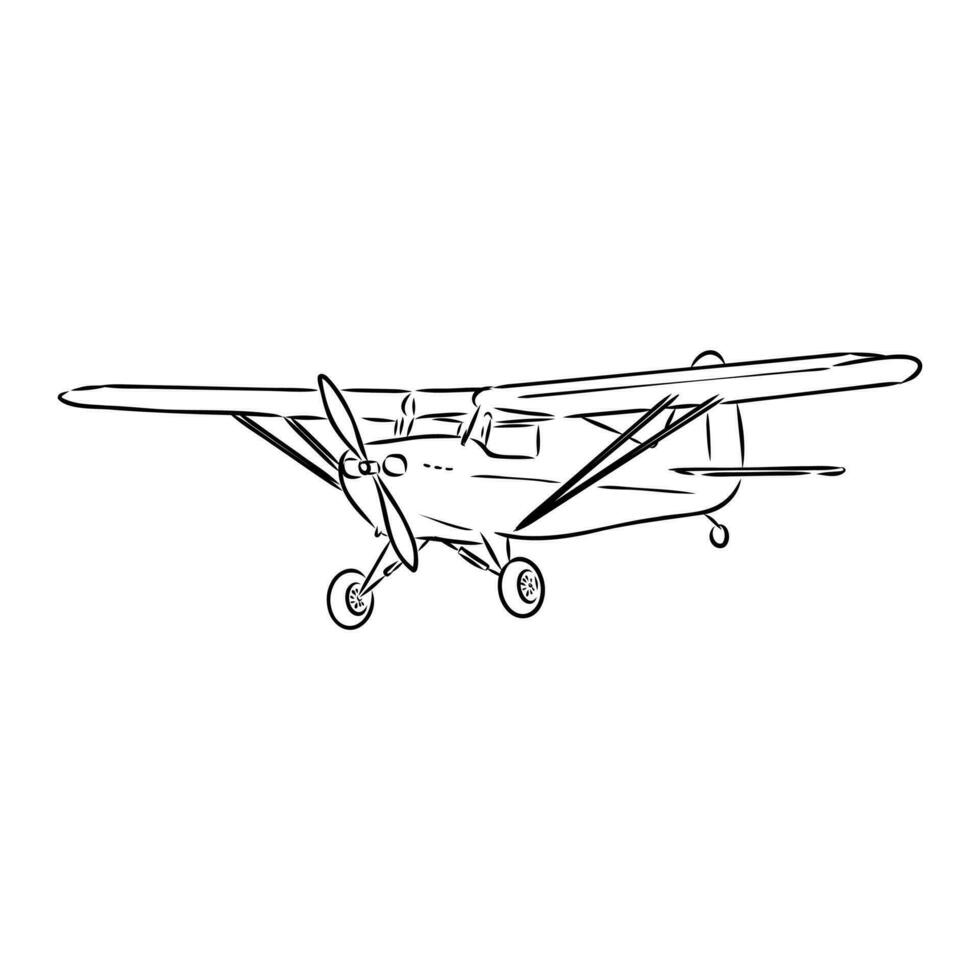 aircraft modeling vector sketch