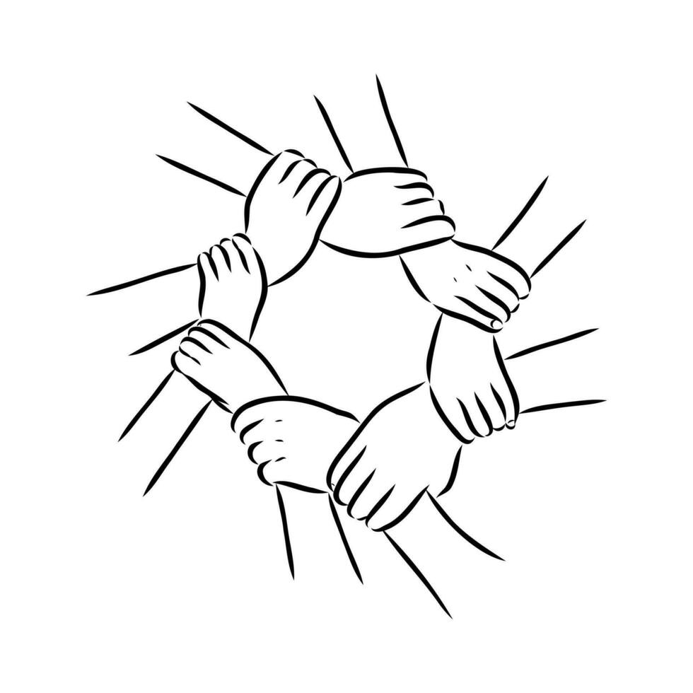 handshake vector sketch