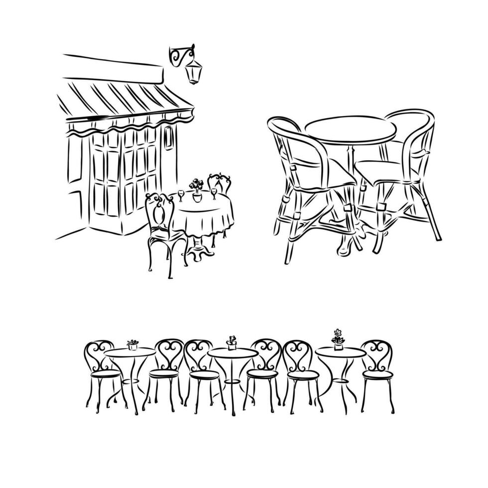 cafe vector sketch