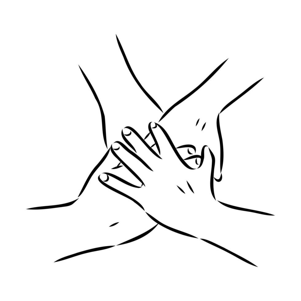 handshake vector sketch